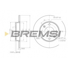 DBB178S BREMSI Тормозной диск