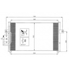 35391 NRF Конденсатор, кондиционер