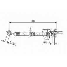 1 987 481 075 BOSCH Тормозной шланг