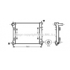 FTA2346 AVA Радиатор, охлаждение двигателя
