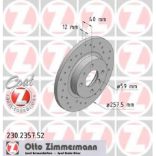 230.2357.52 ZIMMERMANN Тормозной диск