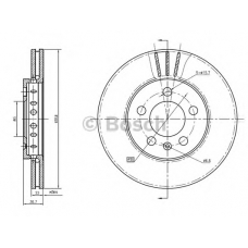 0 986 BB4 337 BOSCH Тормозной диск