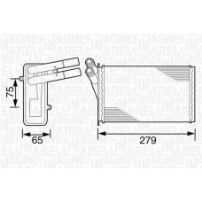 350218220000 MAGNETI MARELLI Теплообменник, отопление салона