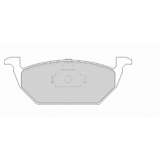 FD6754A NECTO Комплект тормозных колодок, дисковый тормоз