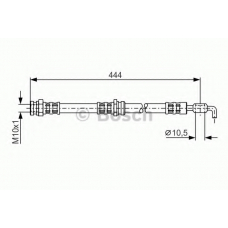 1 987 481 256 BOSCH Тормозной шланг