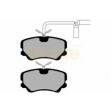 PA489 BRAKE ENGINEERING Комплект тормозных колодок, дисковый тормоз