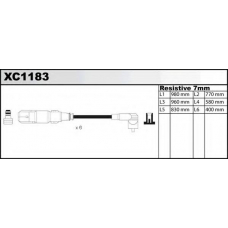 XC1183 QUINTON HAZELL Комплект проводов зажигания