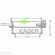 94-5133 KAGER Конденсатор, кондиционер