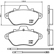 8DB 355 019-001 HELLA PAGID Комплект тормозных колодок, дисковый тормоз