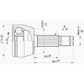 CVJ5277.10 OPEN PARTS Шарнирный комплект, приводной вал