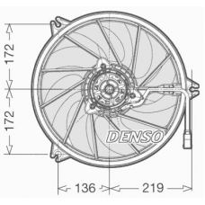 DER21010 DENSO Вентилятор, охлаждение двигателя