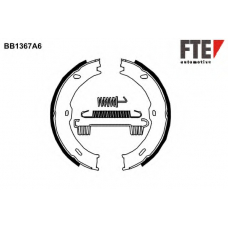 BB1367A6 FTE Комплект тормозных колодок, стояночная тормозная с