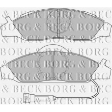 BBP1633 BORG & BECK Комплект тормозных колодок, дисковый тормоз