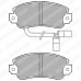 LP433 DELPHI Комплект тормозных колодок, дисковый тормоз