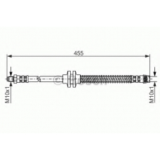 1 987 476 126 BOSCH Тормозной шланг