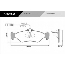 PD/659-A_CV Advanced FRAS-LE Комплект тормозных колодок, дисковый тормоз