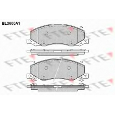 BL2600A1 FTE Комплект тормозных колодок, дисковый тормоз