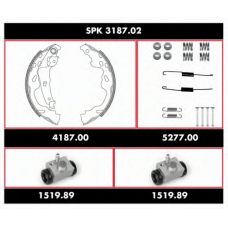 SPK 3187.02 REMSA Комплект тормозов, барабанный тормозной механизм