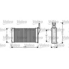 812129 VALEO Теплообменник, отопление салона