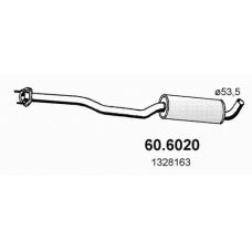 60.6020 ASSO Средний глушитель выхлопных газов
