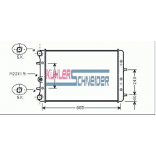 4811301 KUHLER SCHNEIDER Радиатор, охлаждение двигател