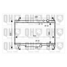 QER2032 QUINTON HAZELL Радиатор, охлаждение двигателя