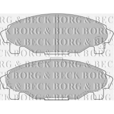 BBP1581 BORG & BECK Комплект тормозных колодок, дисковый тормоз