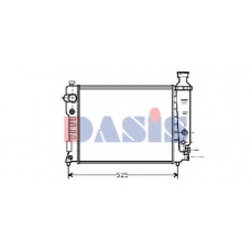 161260N AKS DASIS Радиатор, охлаждение двигателя