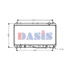 211970N AKS DASIS Радиатор, охлаждение двигателя