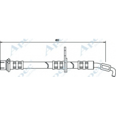 HOS3531 APEC Тормозной шланг