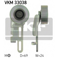 VKM 33038 SKF Натяжной ролик, поликлиновой  ремень