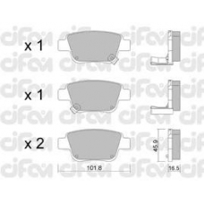 822-451-0 CIFAM Комплект тормозных колодок, дисковый тормоз