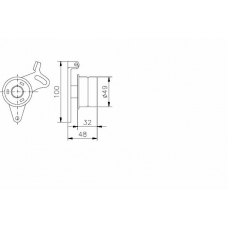 TKR 9809 TIMKEN Натяжной ролик, ремень грм