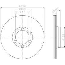 MDC675 MINTEX Тормозной диск