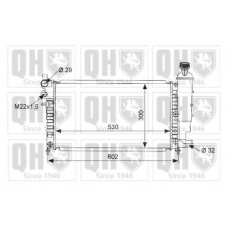 QER2043 QUINTON HAZELL Радиатор, охлаждение двигателя