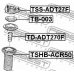 TSHB-ACR50 FEBEST Защитный колпак / пыльник, амортизатор