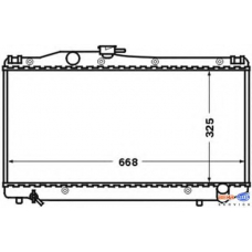 8MK 376 705-751 HELLA Радиатор, охлаждение двигателя