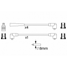 0 986 356 726 BOSCH Комплект проводов зажигания