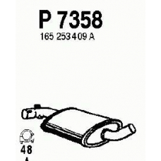 P7358 FENNO Средний глушитель выхлопных газов