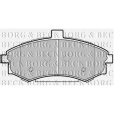 BBP1896 BORG & BECK Комплект тормозных колодок, дисковый тормоз