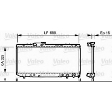 731696 VALEO Радиатор, охлаждение двигателя