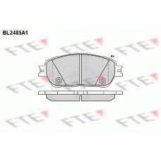BL2485A1 FTE Комплект тормозных колодок, дисковый тормоз