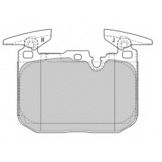 FD7607A NECTO Комплект тормозных колодок, дисковый тормоз