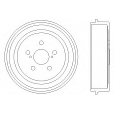 61255 PAGID Тормозной барабан