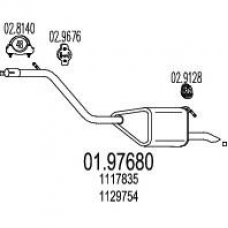 01.97680 MTS Глушитель выхлопных газов конечный