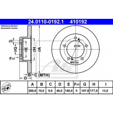 24.0110-0192.1 ATE Тормозной диск