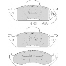 FD7005A NECTO Комплект тормозных колодок, дисковый тормоз