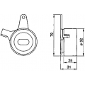 VKM 74201 SKF Натяжной ролик, ремень грм