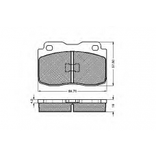 31034 SPIDAN Комплект тормозных колодок, дисковый тормоз