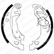LS1682 DELPHI Комплект тормозных колодок